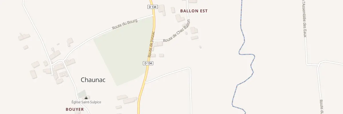 Plan du 5011 Chez Ballon à Chaunac
