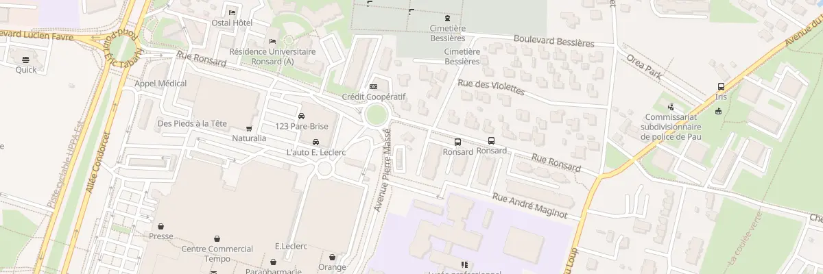 Plan du 13 Rue des Violettes à Pau