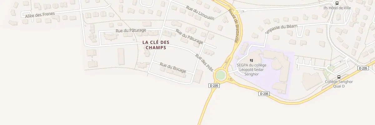 Plan du 12 Rue du Bocage à Ifs