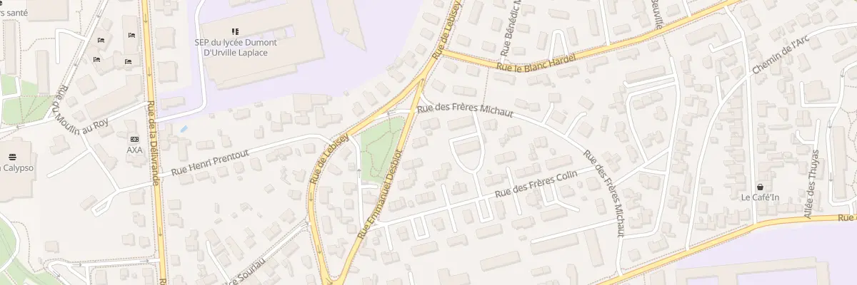 Plan du 18 Rue Emmanuel Desbiot à Caen