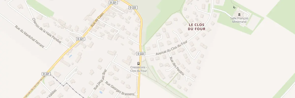 Plan du 40 Rue du Clos du Four à Cresserons