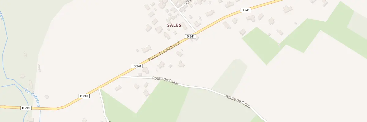 Plan du 29B Rte de Salleboeuf à Saint-Germain-du-Puch