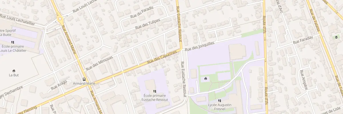 Plan du 3 Rue des Capucines à Caen