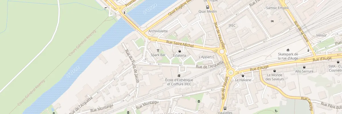 Plan du 20 Rue de l’Arquette à Caen
