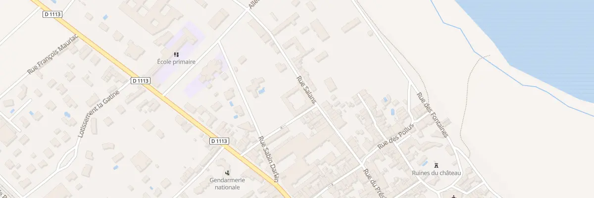 Plan du 1 Rue Salans à Podensac