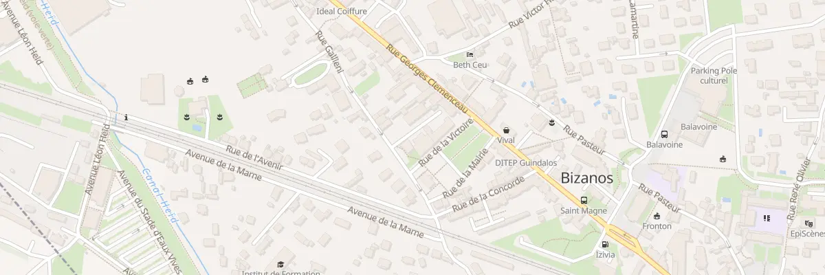 Plan du 38 Rue Georges Clemenceau à Bizanos
