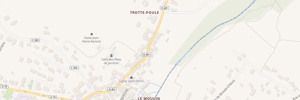 Plan du 36 Rue de l’Église à Javrezac