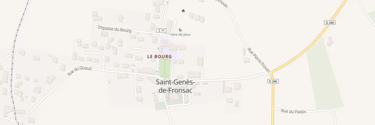 Plan du 1A Rue du 19 Mars 1962 à Saint-Genès-de-Fronsac