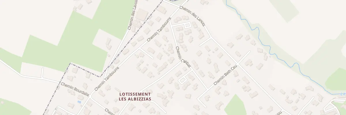 Plan du 2 All des Erables à Montardon