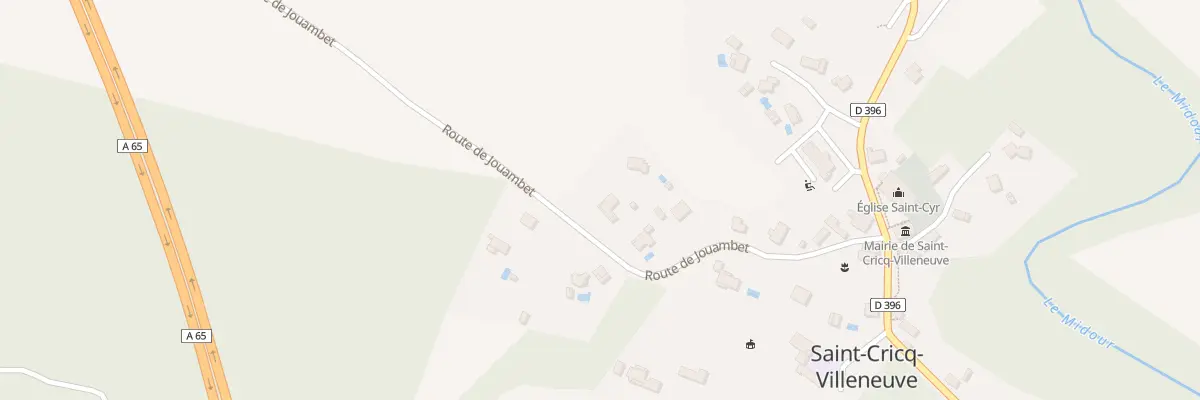 Plan du 260 Rte de Jouambet à Saint-Cricq-Villeneuve