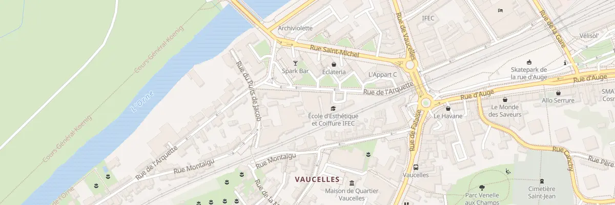 Plan du 7 Rue de l’Arquette à Caen