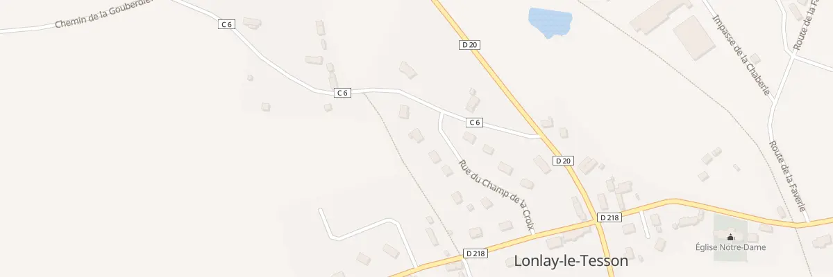 Plan du 165 Rue du Champ de la Croix à Lonlay-le-Tesson