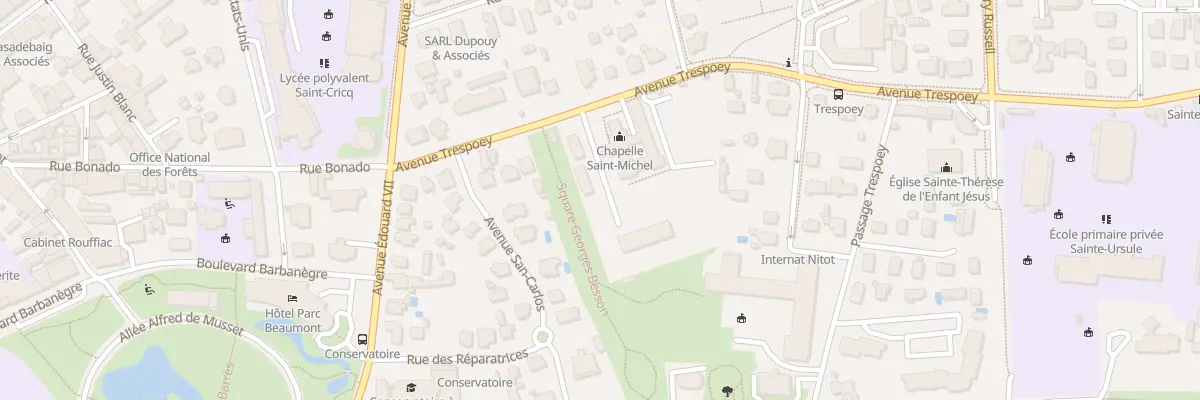 Plan du 103 Av Trespoey à Pau