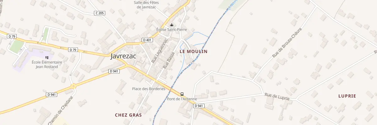 Plan du 1 Rue du Moulin à Javrezac