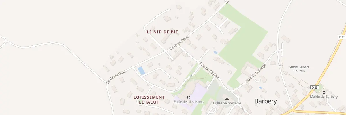 Plan du 17 La Grand’Rue à Barbery