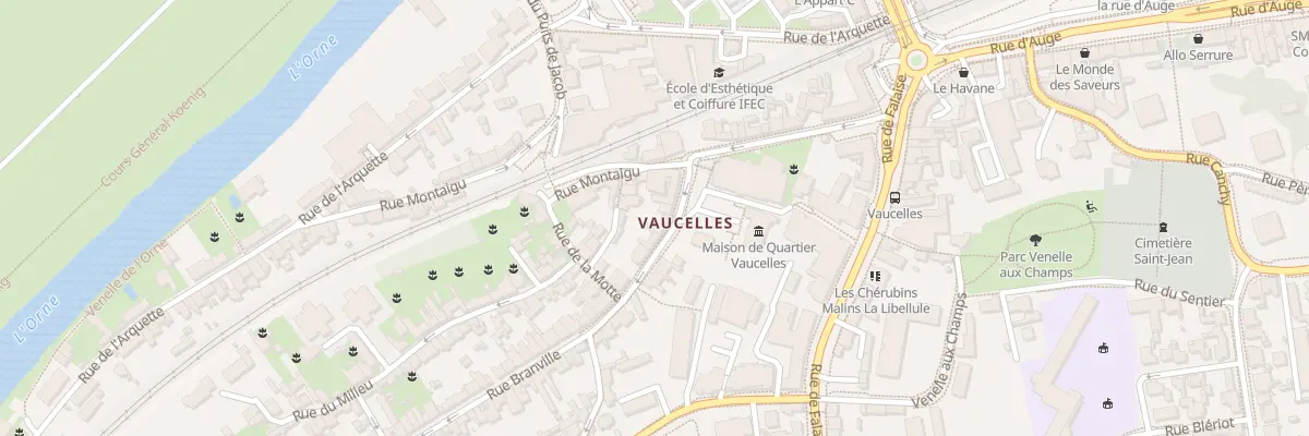 Plan du 8 Rue Branville à Caen