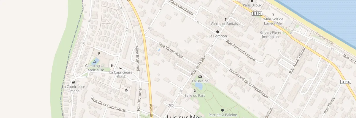 Plan du 11 Rue Victor Hugo à Luc-sur-Mer