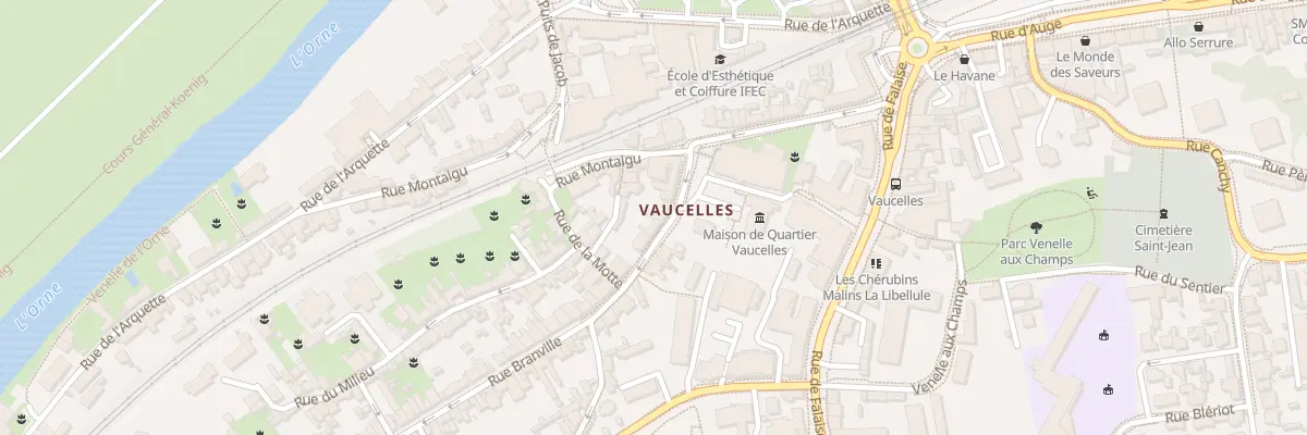 Plan du 10 Rue Branville à Caen