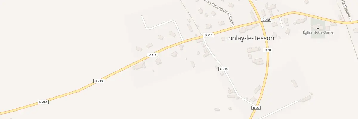 Plan du 261 Rte de la Sauvagère à Lonlay-le-Tesson