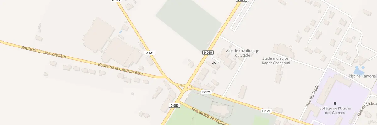 Plan du 1 Rte de Poitiers à Aulnay