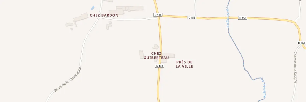 Plan du 4 Rte de Montlieu à Chaunac