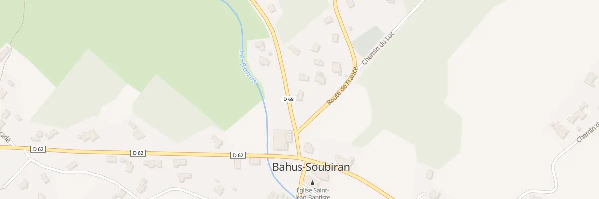 Plan du 35 Rte de France à Bahus-Soubiran