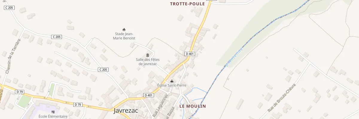 Plan du 25 Rue de l’Église à Javrezac