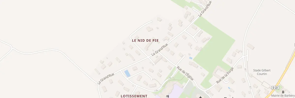 Plan du 54 La Grand’Rue à Barbery