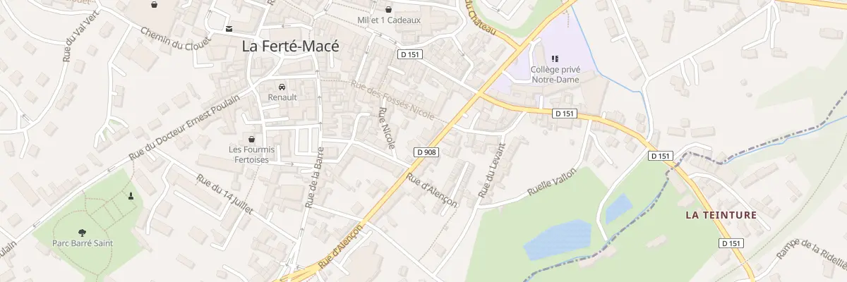 Plan du 27 Rue d’Alençon à La Ferté Macé