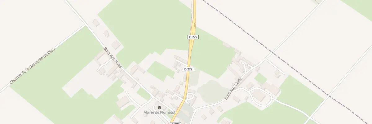 Plan du 19 Vc Bout de la Burbulence à Plumetot