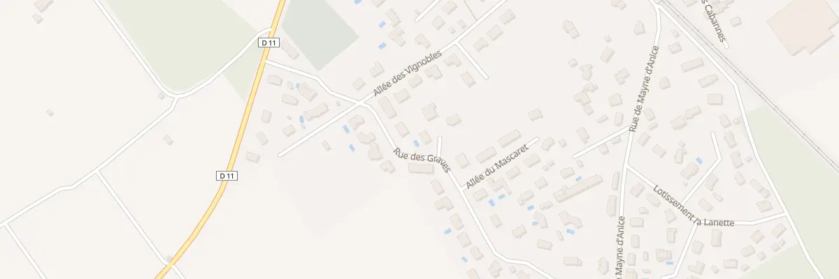 Plan du 9 Rue des Graves à Podensac