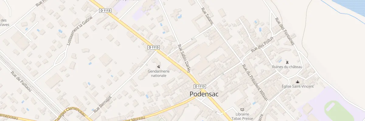 Plan du 12 Crs du Mal Foch à Podensac