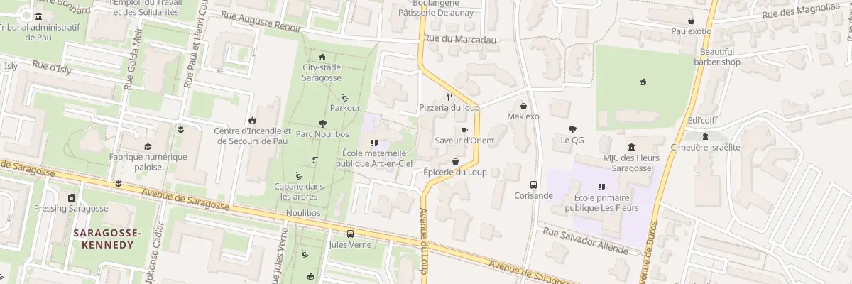 Plan du 43T Av du Loup à Pau