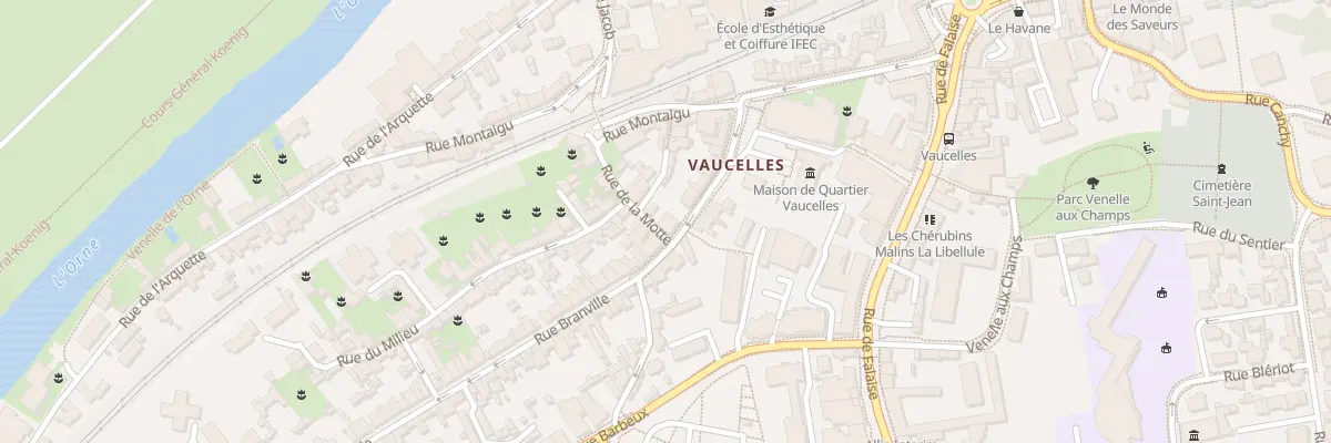 Plan du 2 Rue de la Motte à Caen