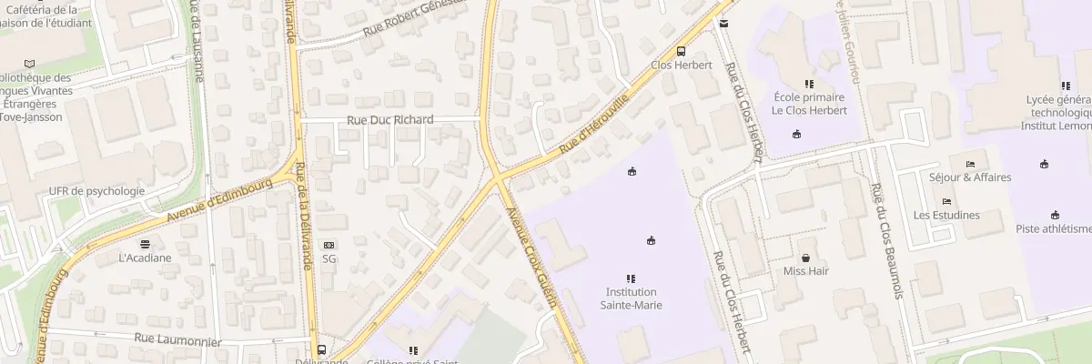 Plan du 4 Rue d’Hérouville à Caen
