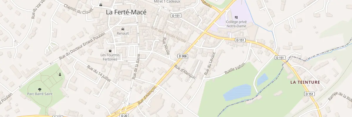 Plan du 23 Rue d’Alençon à La Ferté Macé
