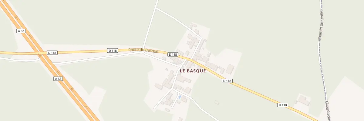 Plan du 25 Rte du Basque à Illats