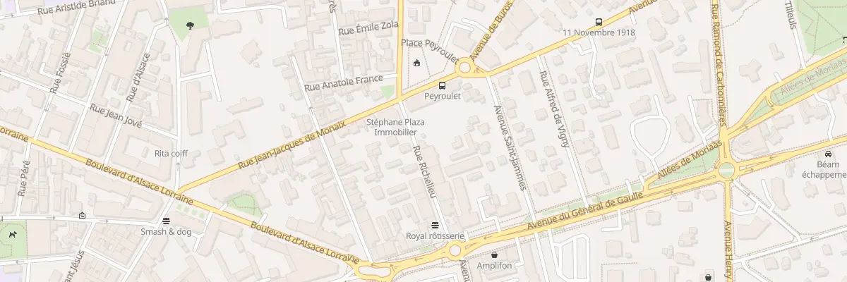 Plan du 12 Rue Richelieu à Pau