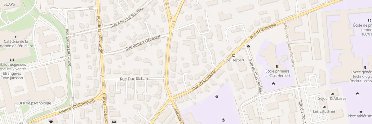 Plan du 5 Rue d’Hérouville à Caen