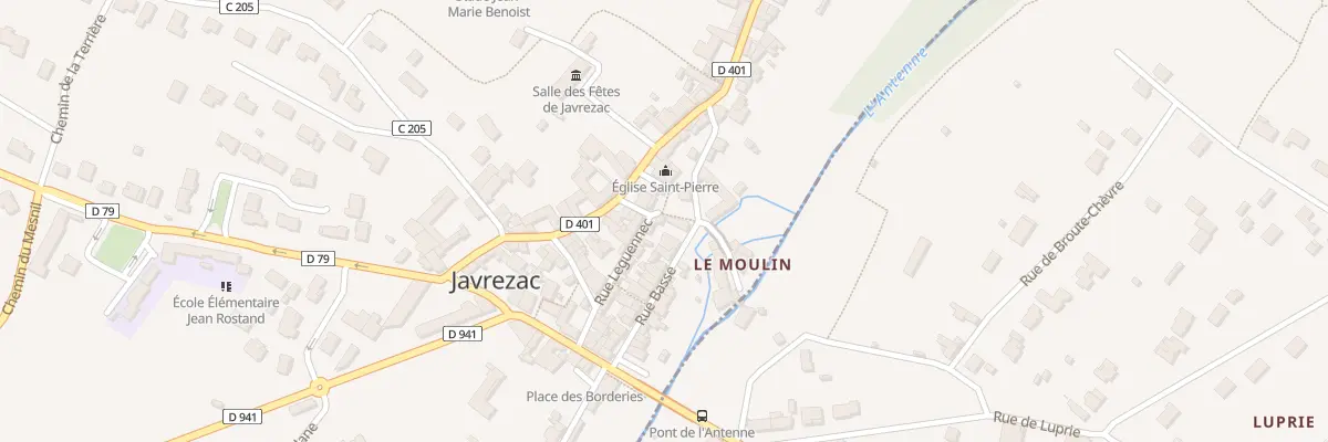 Plan du 9 Rue du Moulin à Javrezac