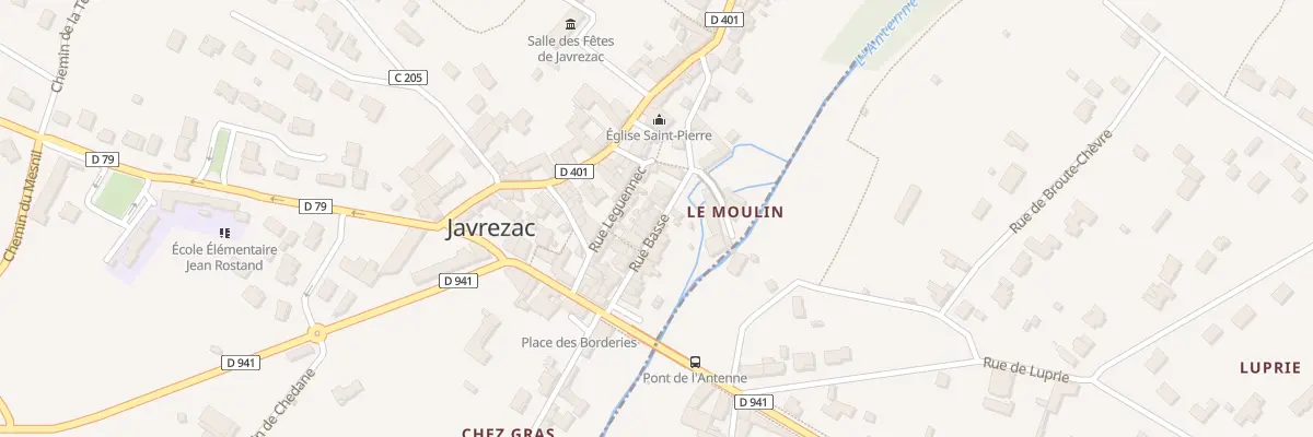 Plan du 13 Rue Basse à Javrezac