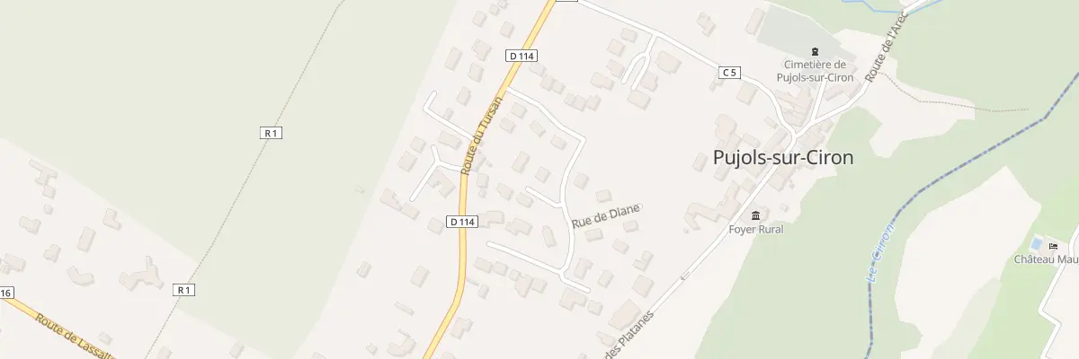 Plan du 5 Rue de Diane à Pujols-sur-Ciron