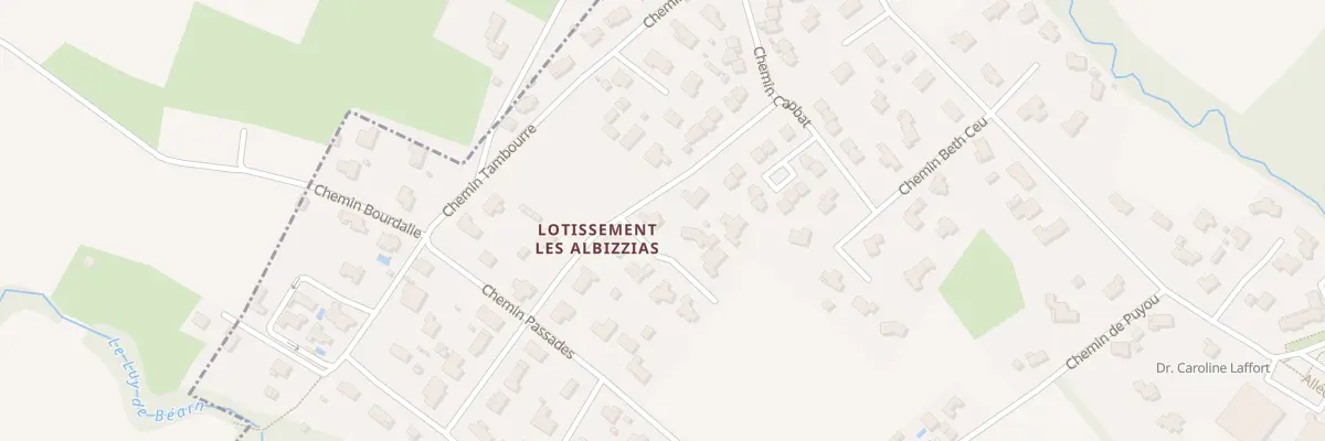 Plan du 9 All des Erables à Montardon