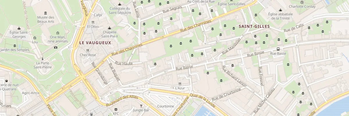 Plan du 45 Rue Basse à Caen