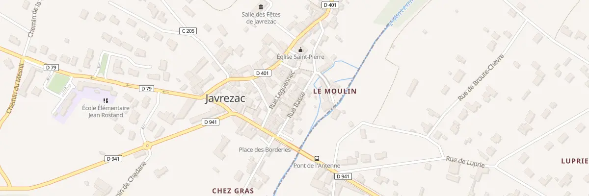 Plan du 9 Rue Basse à Javrezac