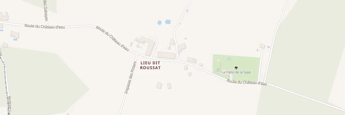 Plan du 10 Roussat à Marcenais