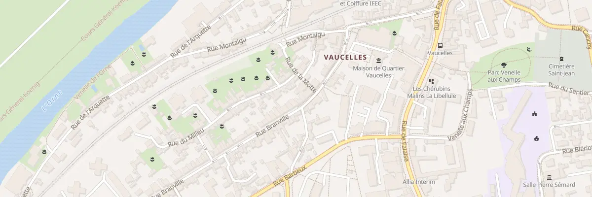 Plan du 28 Rue Branville à Caen