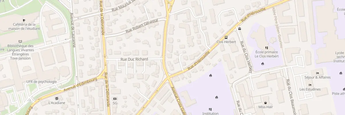 Plan du 28 Rue de Lebisey à Caen