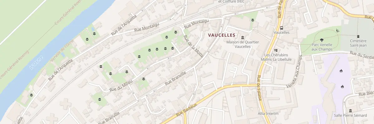 Plan du 30 Rue Branville à Caen