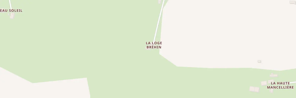 Plan du 2 La Loge Bréhin à Blandouet-Saint Jean